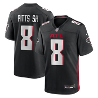 Atlanta Falcons Kyle Pitts Sr. Black Team Game Jersey