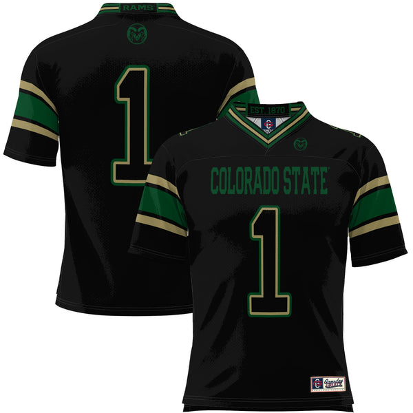 #1 Colorado State Rams Endzone Football Jersey - Black