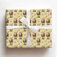 Sports Christmas Gift Wrap, Vintage Baseball Santa Wrapping Paper, Retro Baseball Player Santa Wrapping Paper, Festive Holiday Gift Wrap