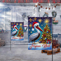 Joyeux Noel Cajun Holiday Flag, Louisiana Pelican Christmas Garden Flag, Double-Sided French Creole Flag, Louisiana State Pride Decor