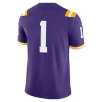 #1 Purple LSU Tigers Game Jersey