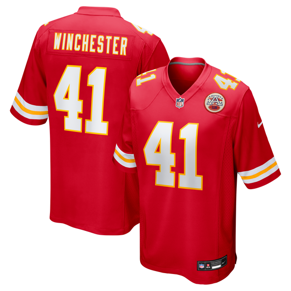 Kansas City Chiefs James Winchester Red Game Jersey