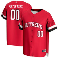 Rutgers Scarlet Knights NIL Pick-A-Player Lightweight Baseball Jersey - Scarlet