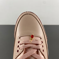 Low Top Sneakers, Pink Colorway, Valentine Design, Lace Up Design, Casual Gift for Sneaker Fans