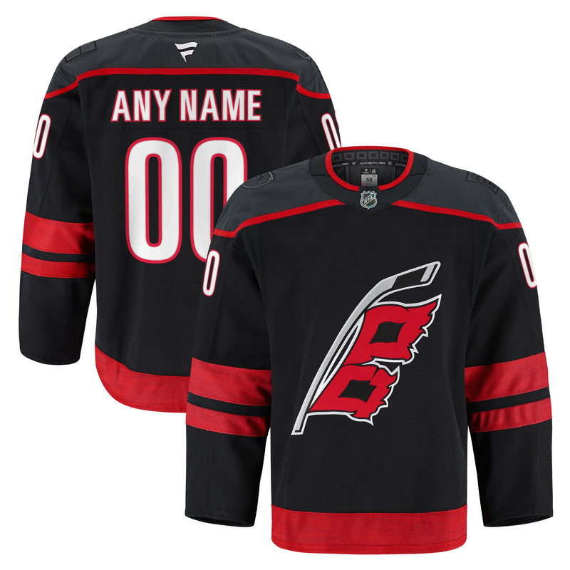 Carolina Hurricanes Black Home Authentic Pro Custom Jersey