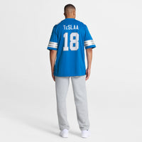 Detroit Lions Isaac TeSlaa Blue Game Player Jersey