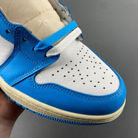 High Top Sneakers, Blue White Colorway, Lace Up Design, Casual Gift for Sneaker Fans