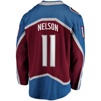 Colorado Avalanche Brock Nelson Burgundy Home Breakaway Jersey
