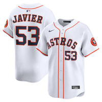 Houston Astros Cristian Javier White Home Limited Player Jersey