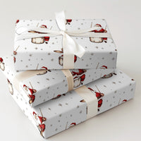Vintage Drummer Christmas Gift Wrap, Drumming Santa Wrapping Paper, Musician Holiday Wrapping Paper, Music Lover Xmas Gift Wrap Roll