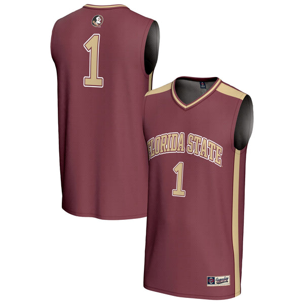 #1 Florida State Seminoles Lightweight Collegiate Basketball Fashion Jersey - Garnet