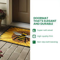 Festive Poinsettia Doormat, Holiday Snowman Doormat, Christmas Snowman Doormat, Winter Season Welcome Mat, Xmas Front Porch Entryway Decor