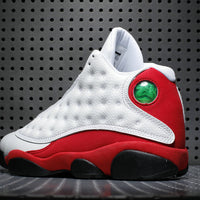 Sneakers, White Red Colorway, Lace Up Design, Casual Gift for Sneaker Fans
