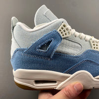Low Top Sneakers, Blue White Colorway, Lace Up Design, Casual Gift for Sneaker Fans