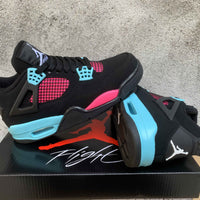 Mid Top Sneakers, Black Pink Blue Colorway, Lace Up Design, Casual Gift for Sneaker Fans