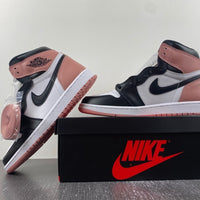Retro High Top Sneakers, White Black Pink Colorway, Lace Up Design, Casual Gift for Sneaker Fans