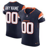 Denver Broncos Navy Alternate Elite Custom Jersey