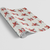 Humorous Santa Gift Wrap Paper, Tai Chi Santa Christmas Wrapping Paper, Martial Arts Holiday Wrapping Paper, Xmas Wrap, Festive Present Wrap