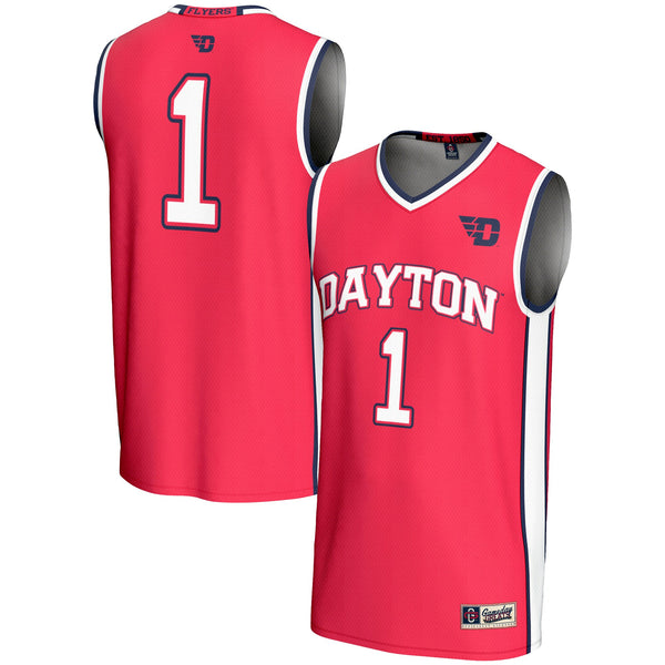 #1 Dayton Flyers Lightweight Basketball Jersey - Red