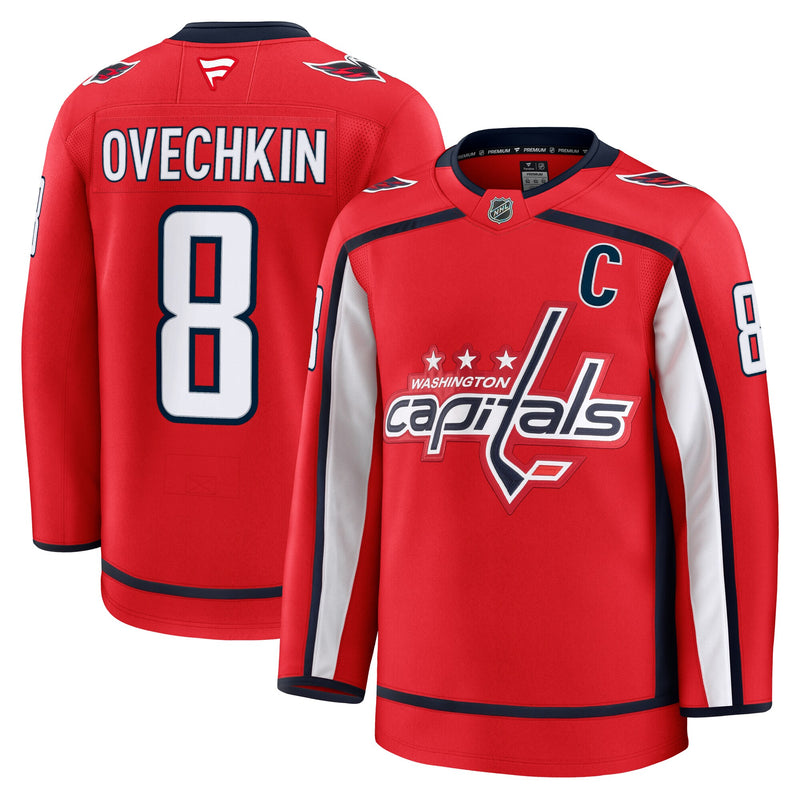 Washington Capitals Alexander Ovechkin Red Home Premium Jersey