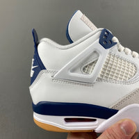 Low Top Sneakers, Blue White Gray Navy Colorway, Leather Footwear, Lace Up Design, Casual Gift for Sneaker Fans