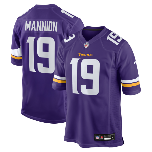 Minnesota Vikings Sean Mannion Purple Game Jersey