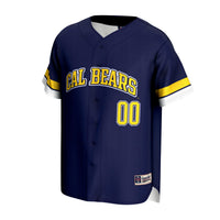 Cal Bears NIL Pick-A-Player Lightweight Baseball Jersey - Navy