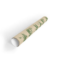 Pine Tree Forest Nature Gift Wrap Roll, Rustic Woodland Deer Wrapping Paper, Cabin Christmas Wrapping Paper, Holiday Present Wrap Roll