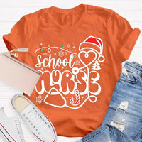 Snowflake Holiday Nurse T-Shirt, School Nurse Christmas Shirt, Winter Healthcare Graphic Tee, Medical Staff Xmas Shirt, Nurse Christmas Present