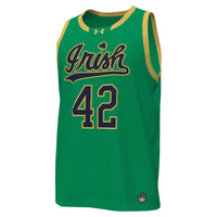 # Notre Dame Fighting Irish Replica Basketball Jersey - Kelly Green
