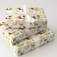 Sports Softball Christmas Gift Wrap, Softball Santa Wrapping Paper, Yellow Softball Holiday Wrapping Paper, Softball Player Xmas Gift Wrap