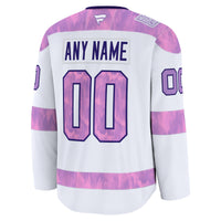 Nashville Predators White 2024 Hockey Fights Cancer Custom Practice Jersey
