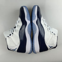 Sneakers, White Navy Colorway, Lace Up Design, Casual Gift for Sneaker Fans