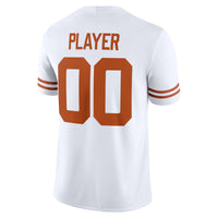 Texas Longhorns NIL Pick-A-Player Game Jersey - White