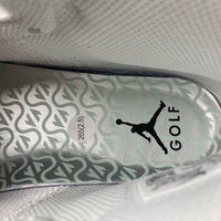High Top Golf Shoes, White Silver Colorway, Lace Up Design, Casual Gift for Shoe Lovers