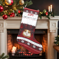 Adorable Pet Holiday Stocking, Guinea Pig Christmas Stocking, Personalized Christmas Stocking