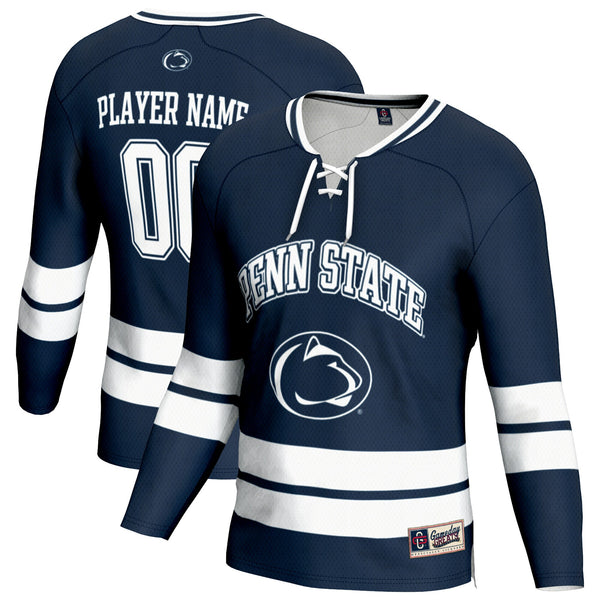 Penn State Nittany Lions NIL Pick-A-Player Ice Hockey Lightweight Fashion Jersey - Navy