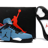 Sneakers, Black Blue Colorway, Lace Up Design, Casual Gift for Sneaker Fans