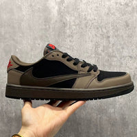Low Top Sneakers, Black Brown Colorway, Reverse Hook Design, Lace Up Design, Casual Gift for Sneaker Fans