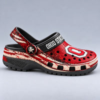 OSU Block O - Scarlet Clogs With Bold Presence