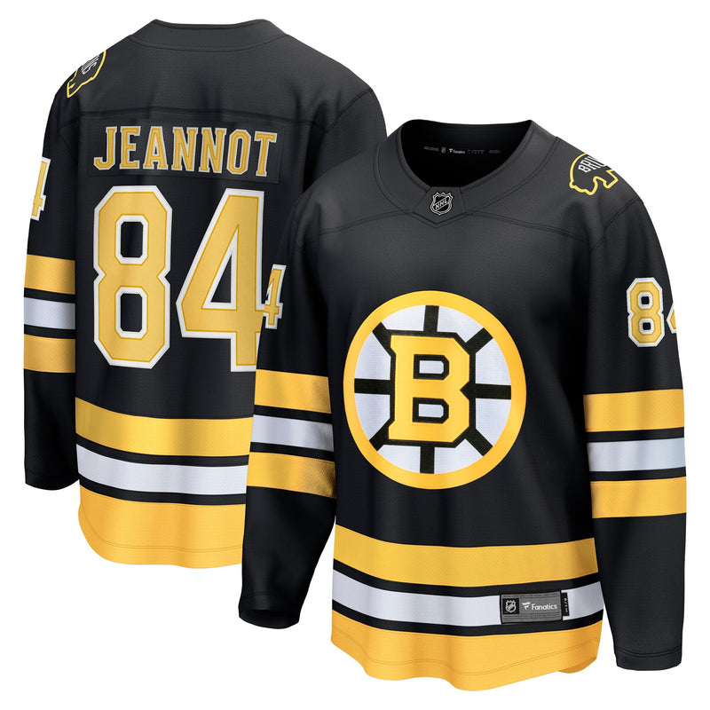 Boston Bruins Tanner Jeannot Black Home Breakaway Player Jersey
