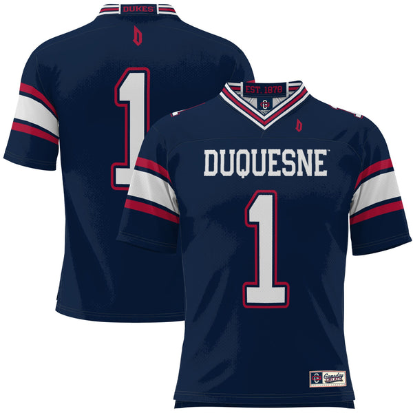 #1 Duquesne Dukes Football Jersey - Blue