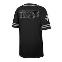 Texas Southern Tigers Free Spirited Mesh Button-Up Baseball Jersey - Black