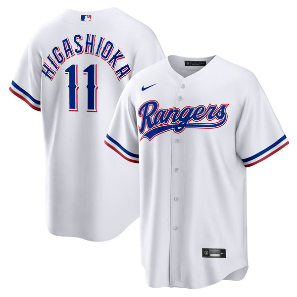 Texas Rangers Kyle Higashioka White Home Replica Jersey