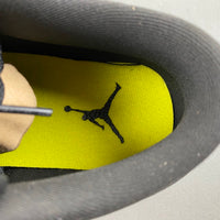 Low Top Sneakers, Black Yellow Gray Colorway, Cracked Pattern, Lace Up Design, Casual Gift for Sneaker Fans