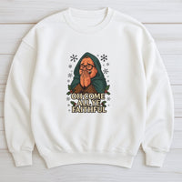 Humorous TV Holiday Christmas Crewneck, Oh Come All Ye Faithful Sweatshirt, Pop Culture Xmas Pullover, Festive Winter Holiday Jumper