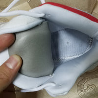 Sneakers, White Red Colorway, Lace Up Design, Casual Gift for Sneaker Fans