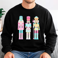 Pastel Vintage Holiday Toy Ballet Sweater, Nutcracker Christmas Sweatshirt, Adorable Winter Xmas Graphic Crewneck Pullover