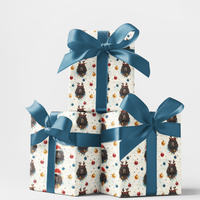 Dog Holiday Gift Wrap Paper, Watercolor Spaniel Christmas Wrapping Paper, Adorable Puppy Wrapping Paper, Dog Lover Xmas Wrap