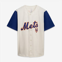 New York Mets Cream/Royal Big & Tall Two-Color Fashion Jersey